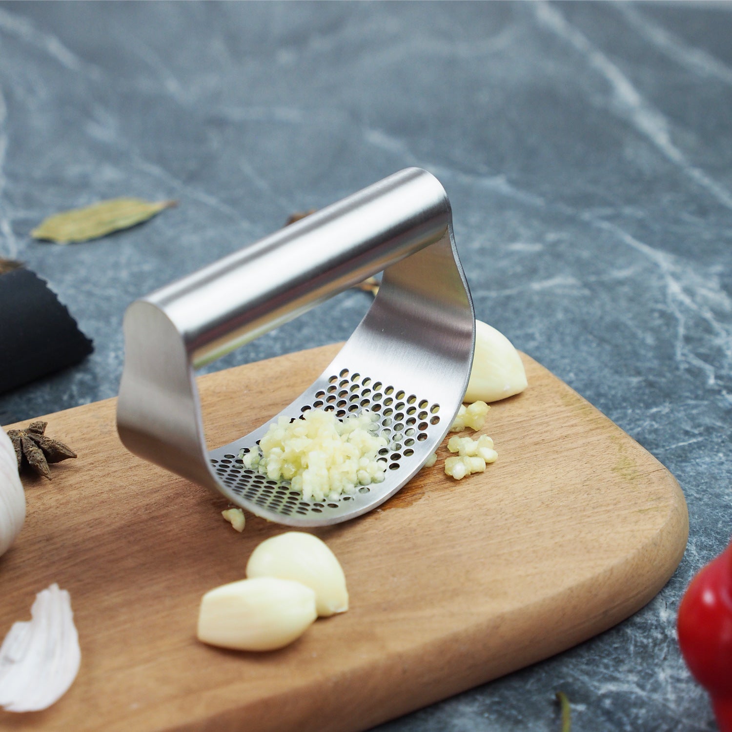 Bundle - garlic Press, Onion Fork
